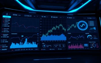 Real-time AICoin cryptocurrency market dashboard with dynamic charts and alerts, emphasizing safety and usability for traders.
