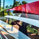 Expert applying Wohnmobil Politursiegelung on a shiny motorhome for long-lasting protection