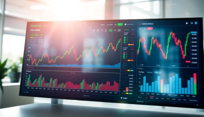 Professional trading view platform with charts and market data analysis for traders